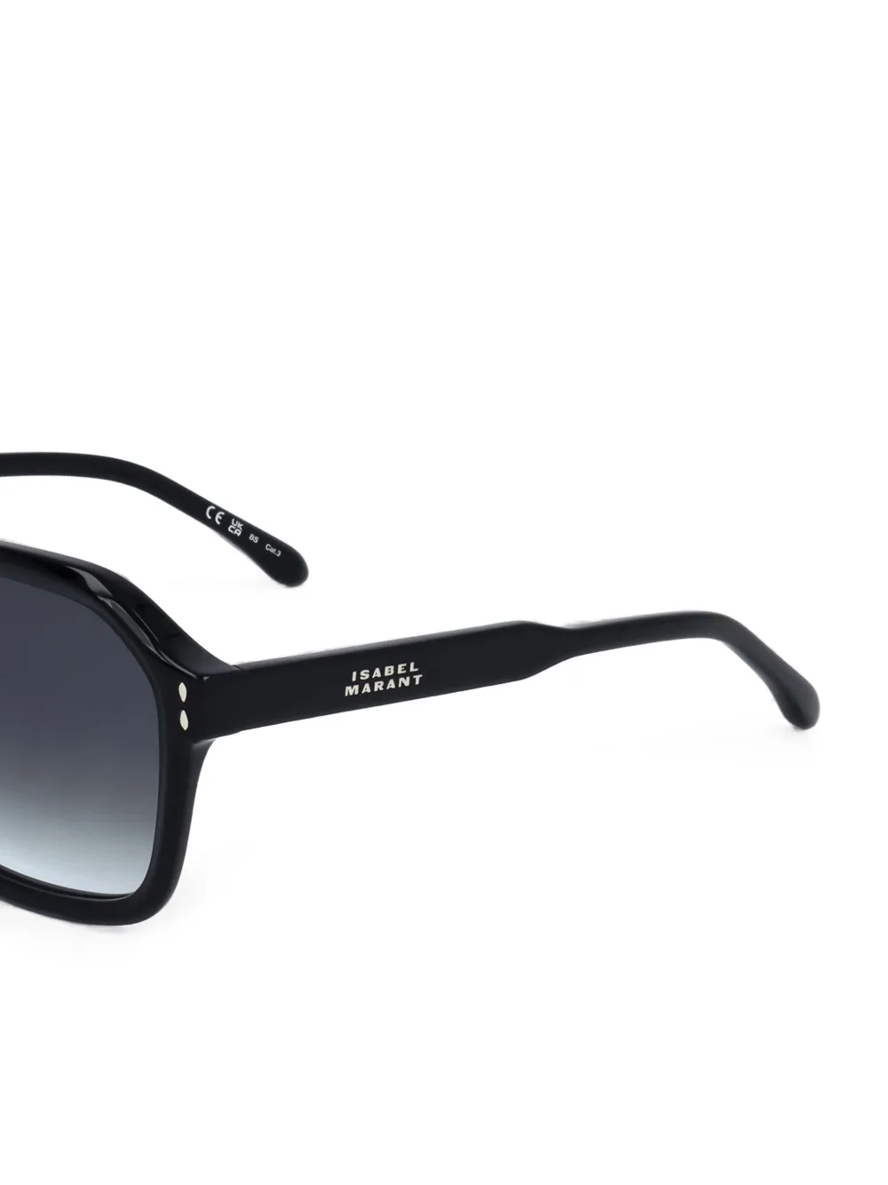 Isabel Marant Eyewear Zonnebril met geometrisch montuur Zwart