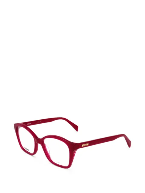 Moschino Eyewear studded square-frame glasses