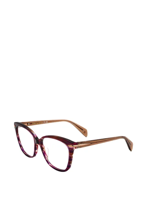 RAG & BONE EYEWEAR horn-effect cat-eye glasses