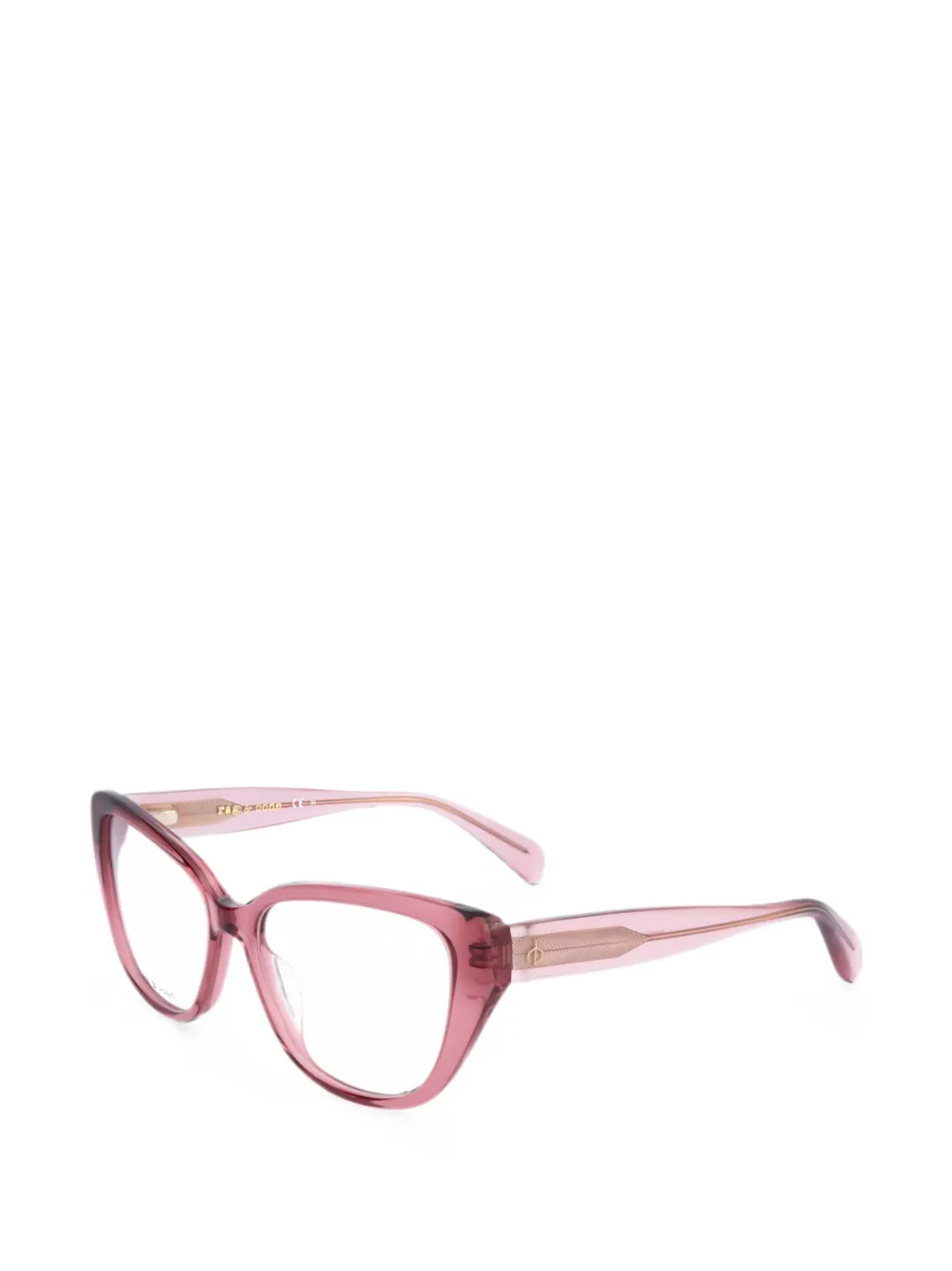 rag & bone Brille mit Cat-Eye-Gestell - Rosa