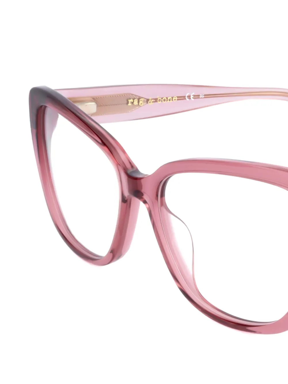 RAG & BONE EYEWEAR Bril met cat-eye montuur Roze