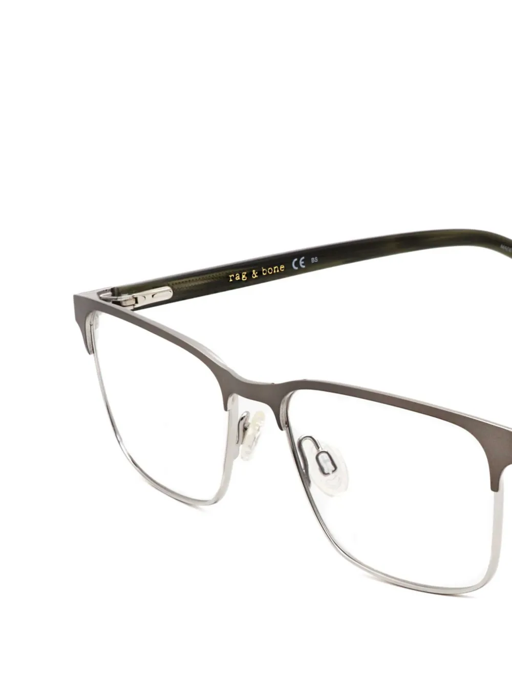 RAG & BONE EYEWEAR Bril met rechthoekig montuur Grijs