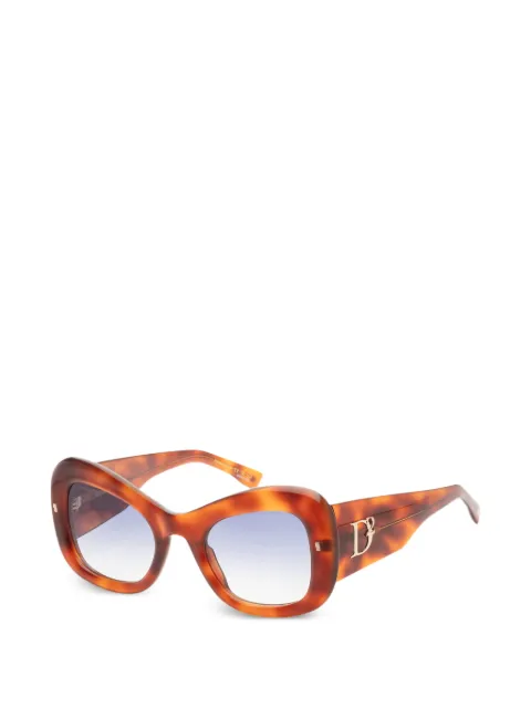 DSQUARED2 EYEWEAR tortoiseshell-effect cat-eye sunglasses
