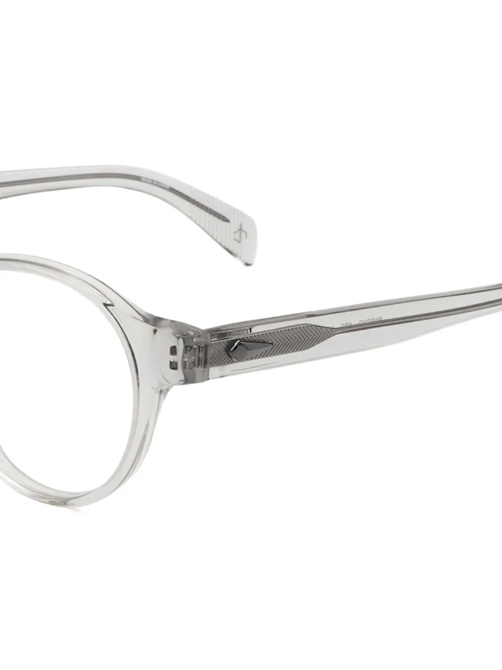 RAG & BONE EYEWEAR Bril met rond montuur Grijs