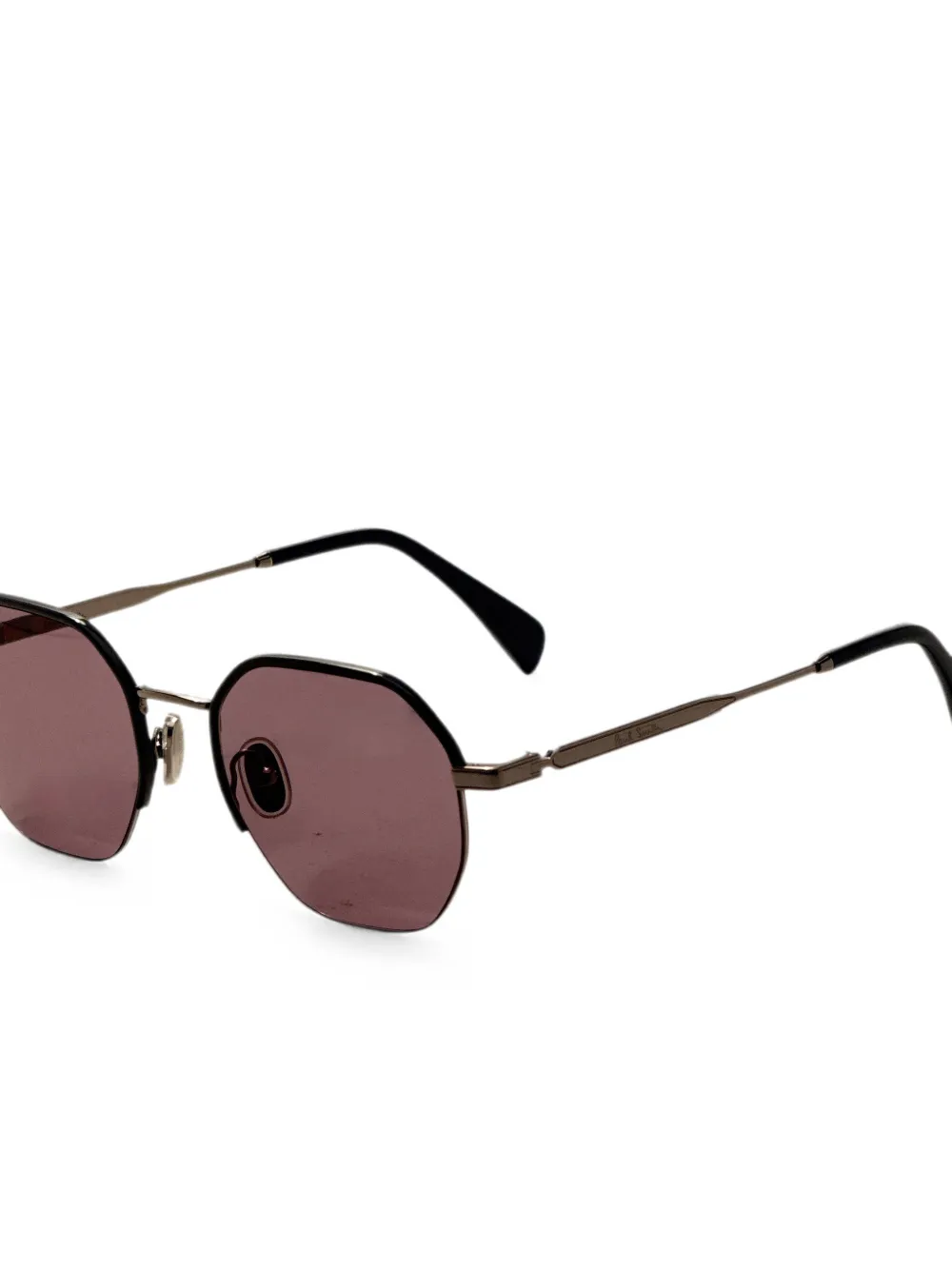 Paul Smith Lovell zonnebril met geometrisch montuur Zwart