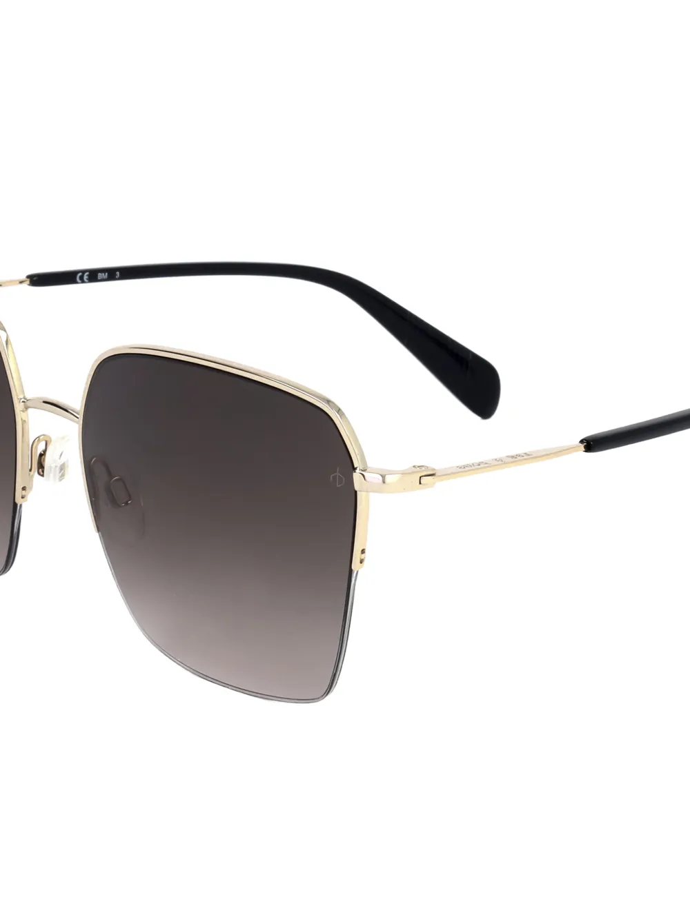 RAG & BONE EYEWEAR Zonnebril met vierkant montuur Goud
