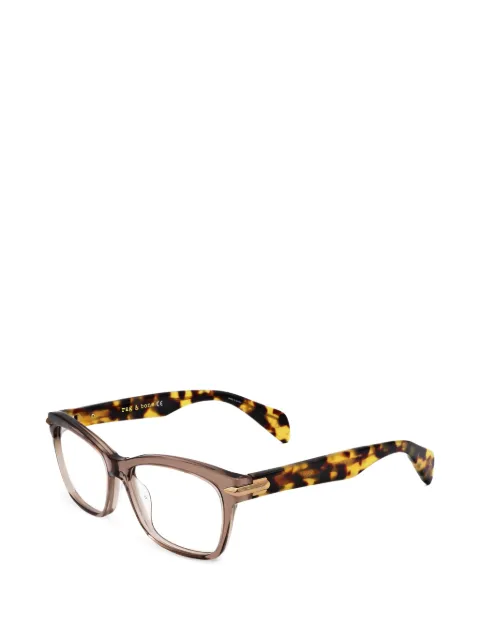 rag & bone tortoiseshell-effect rectangle-frame glasses