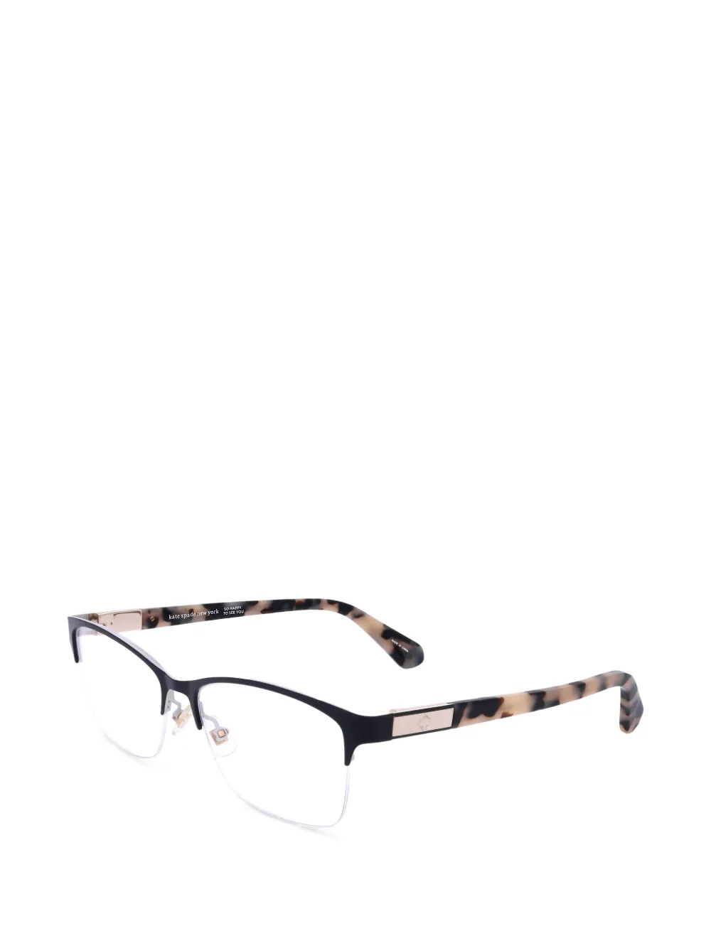 Kate Spade Glorianne Cat-Eye-Brille in Schildpattoptik - Schwarz