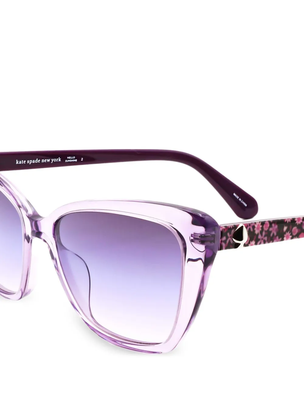 Kate Spade Lucca zonnebril met cat-eye montuur Paars