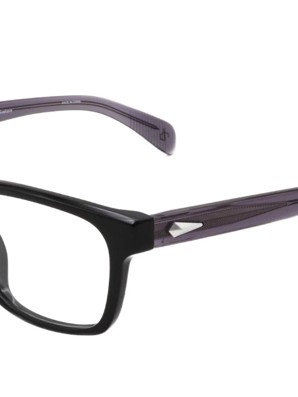 RAG & BONE EYEWEAR Bril met vierkant montuur Zwart