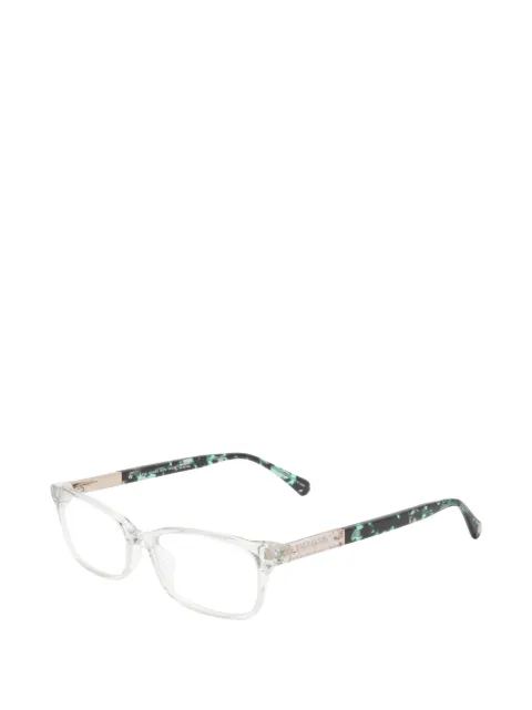 Kate Spade tortoiseshell-effect rectangle-frame glasses