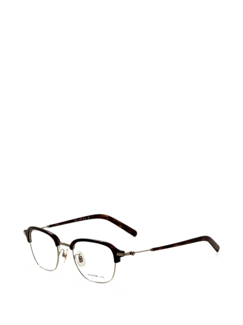Montblanc Occhiali con effetto tartarugato - Marrone