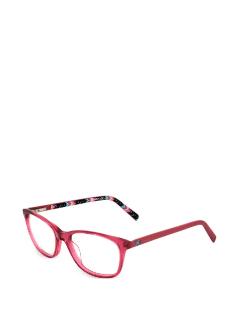 MISSONI EYEWEAR gafas con estampado en zigzag y montura cuadrada