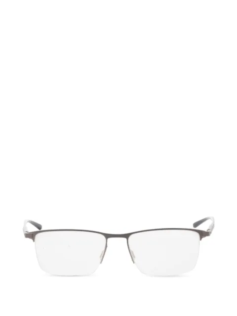 Porsche Design half-rim rectangle-frame glasses