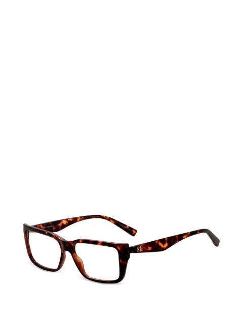Karl Lagerfeld tortoiseshell-effect rectangle-frame glasses