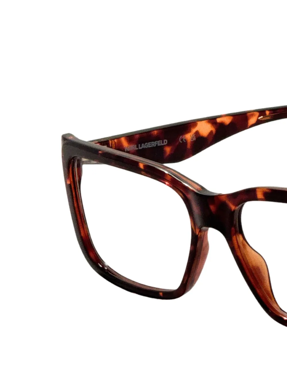 Karl Lagerfeld Bril met schildpadschild-effect Bruin