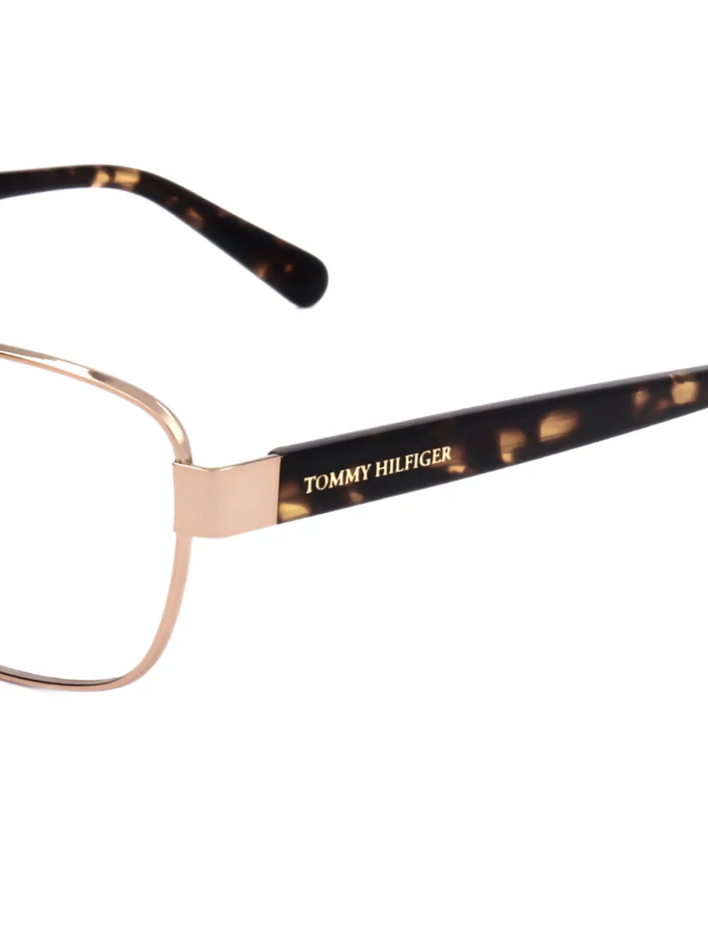 Tommy Hilfiger Bril met vierkant montuur Goud