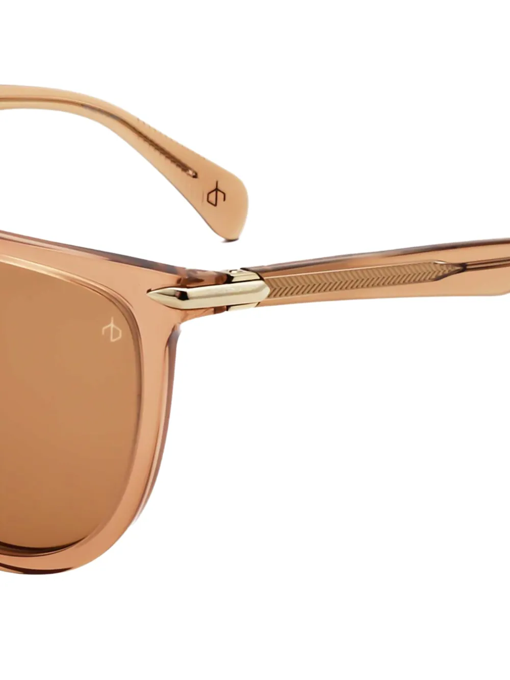 RAG & BONE EYEWEAR Zonnebril met geometrisch montuur Bruin