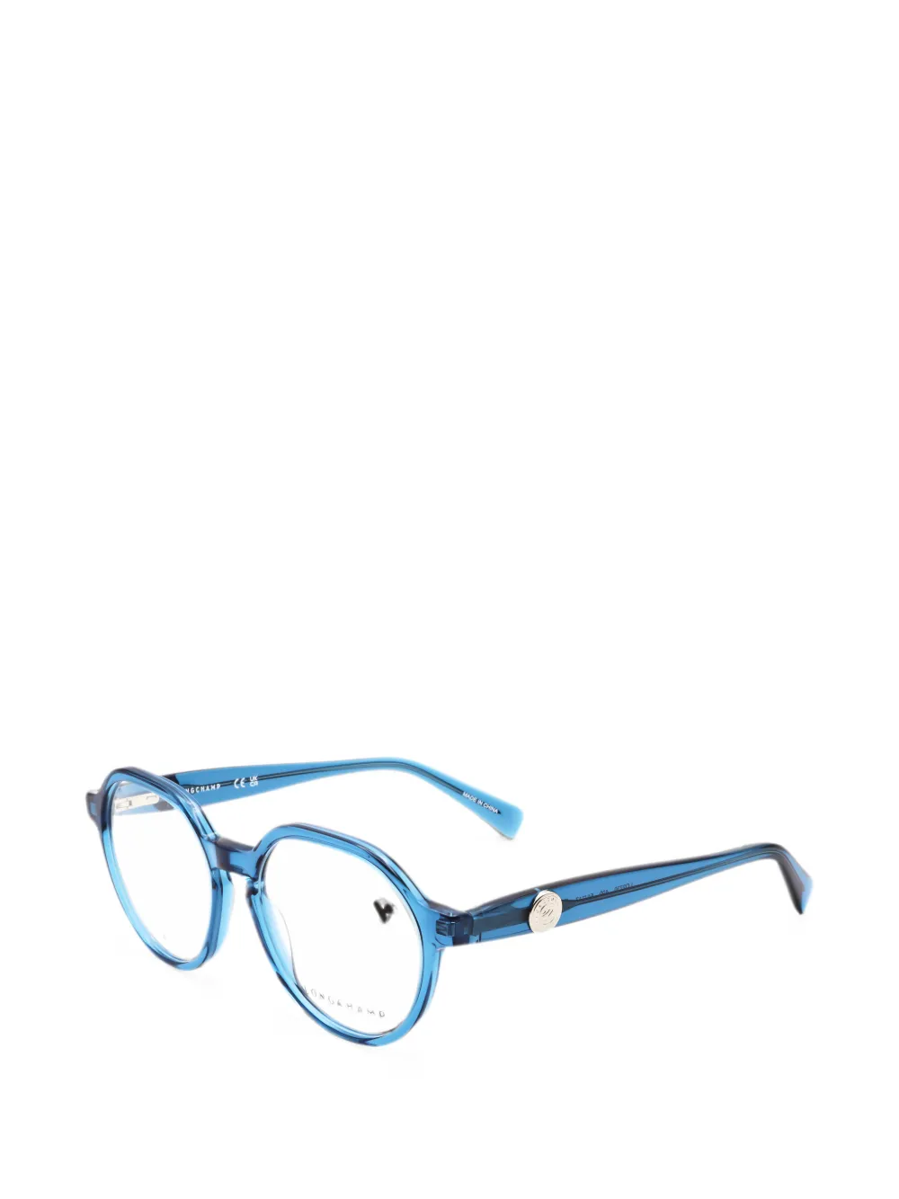 Longchamp round-frame glasses - Blau