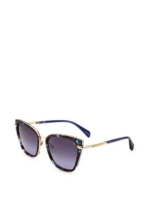 RAG & BONE EYEWEAR lentes de sol con armazón cat eye estilo carey