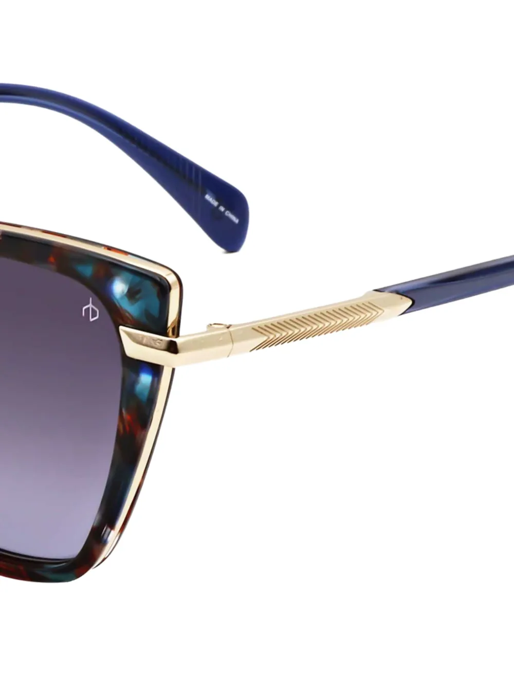 RAG & BONE EYEWEAR Zonnebril met cat-eye montuur Blauw