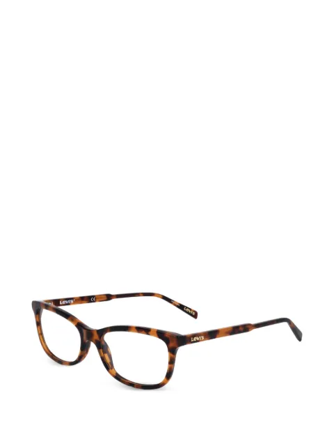 Levi's tortoiseshell-effect square-frame glasses