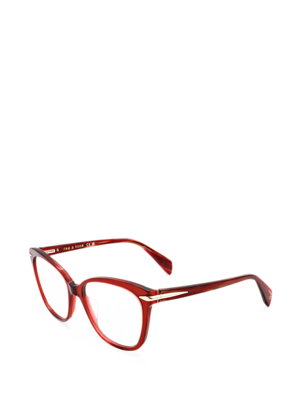 rag & bone Brille mit Cat-Eye-Gestell - Rot