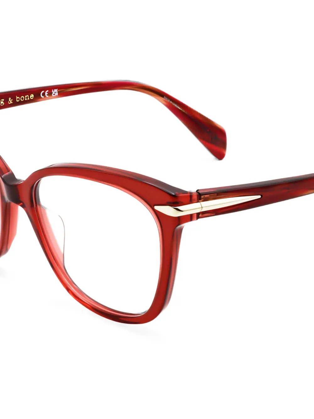 RAG & BONE EYEWEAR Bril met cat-eye montuur Rood