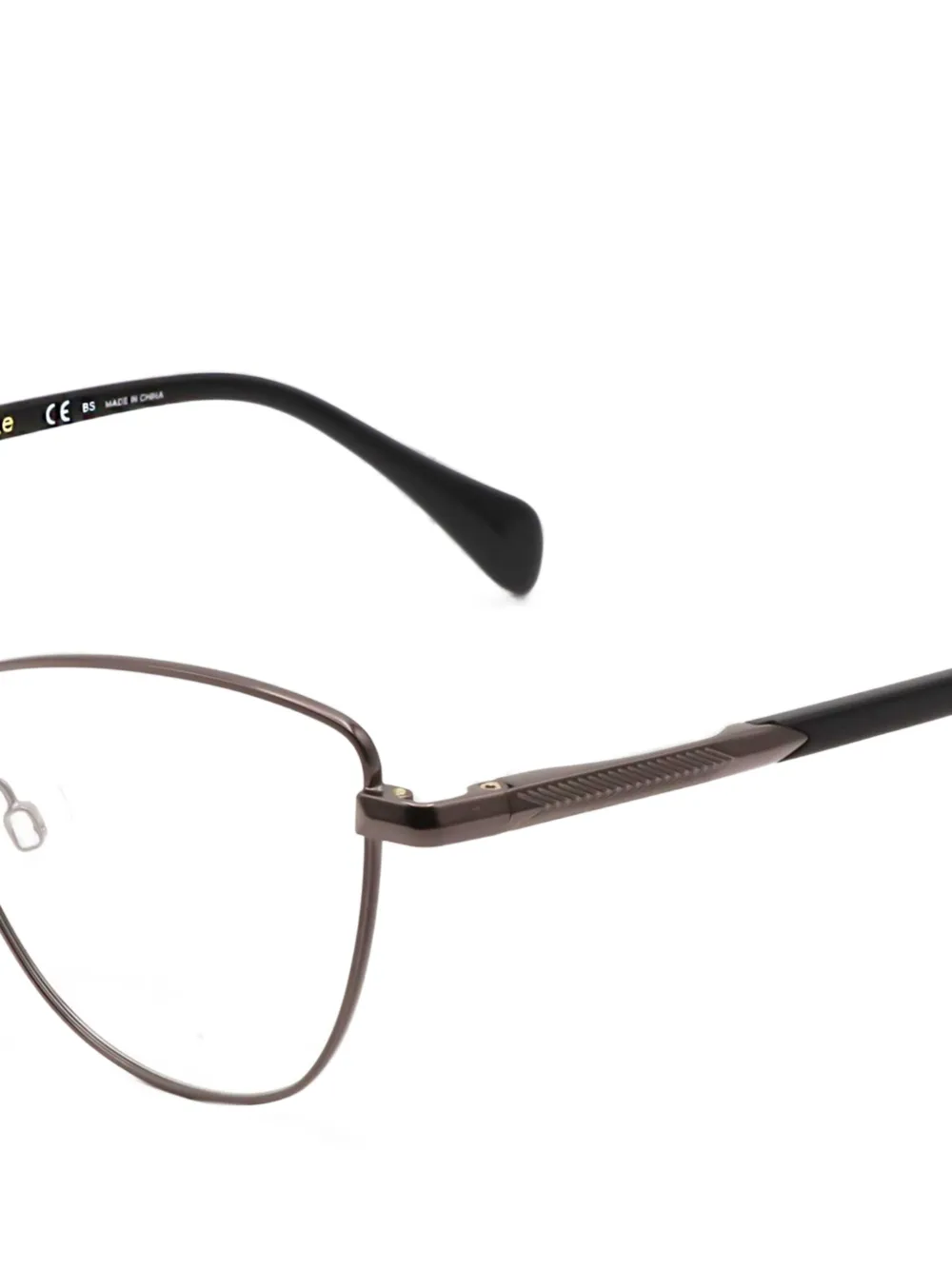 RAG & BONE EYEWEAR Ruthenium bril met geometrisch montuur Grijs