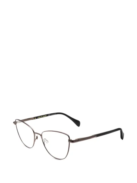 rag & bone Ruthenium geometric-frame glasses