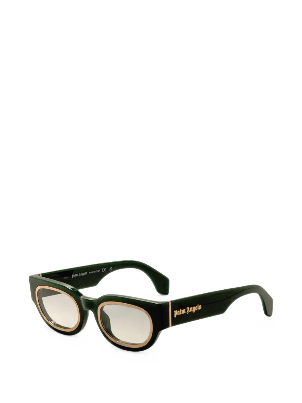Palm Angels Pier oval-frame sunglasses - Verde