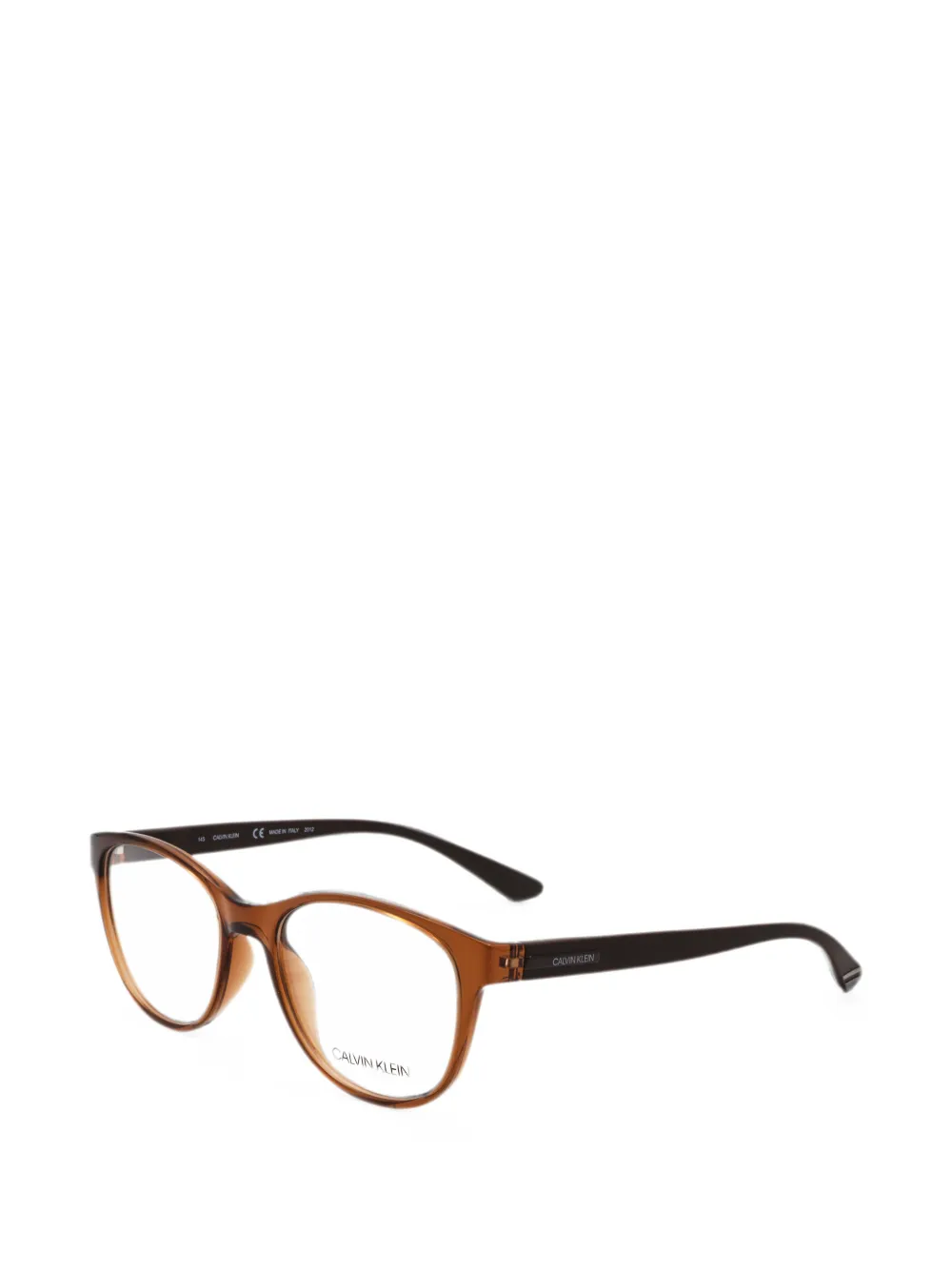 Calvin Klein Brille mit rundem Gestell - Braun