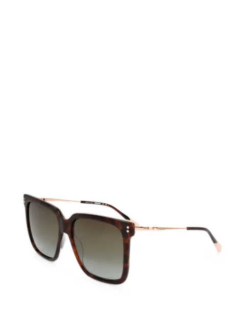 MISSONI EYEWEAR tortoiseshell-effect square-frame sunglasses