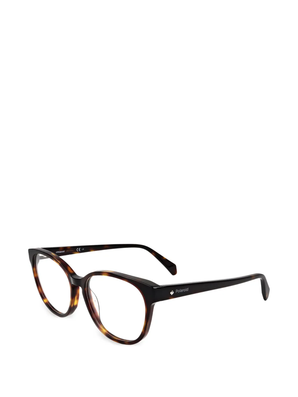 Polaroid tortoiseshell-effect round-frame glasses · One Size