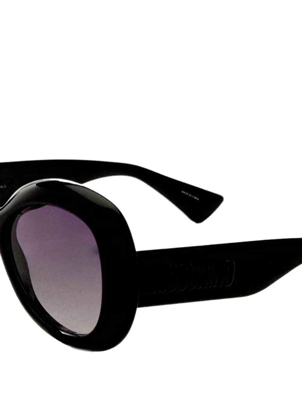 Moschino Eyewear Zonnebril met geometrisch montuur Zwart