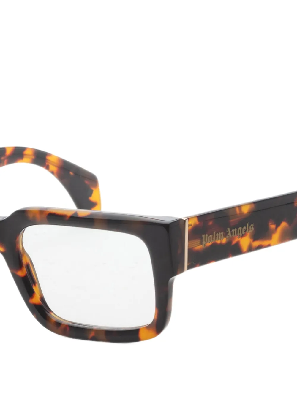 Palm Angels Eyewear Bril met schildpadschild-effect Bruin