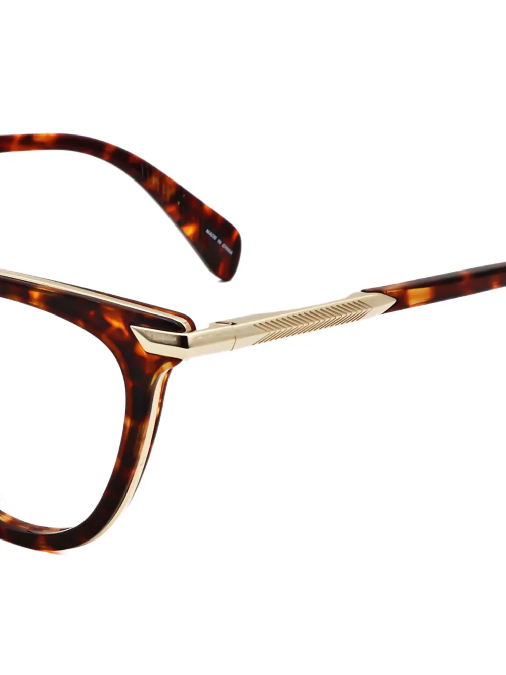 RAG & BONE EYEWEAR Bril met schildpadschild-effect Bruin