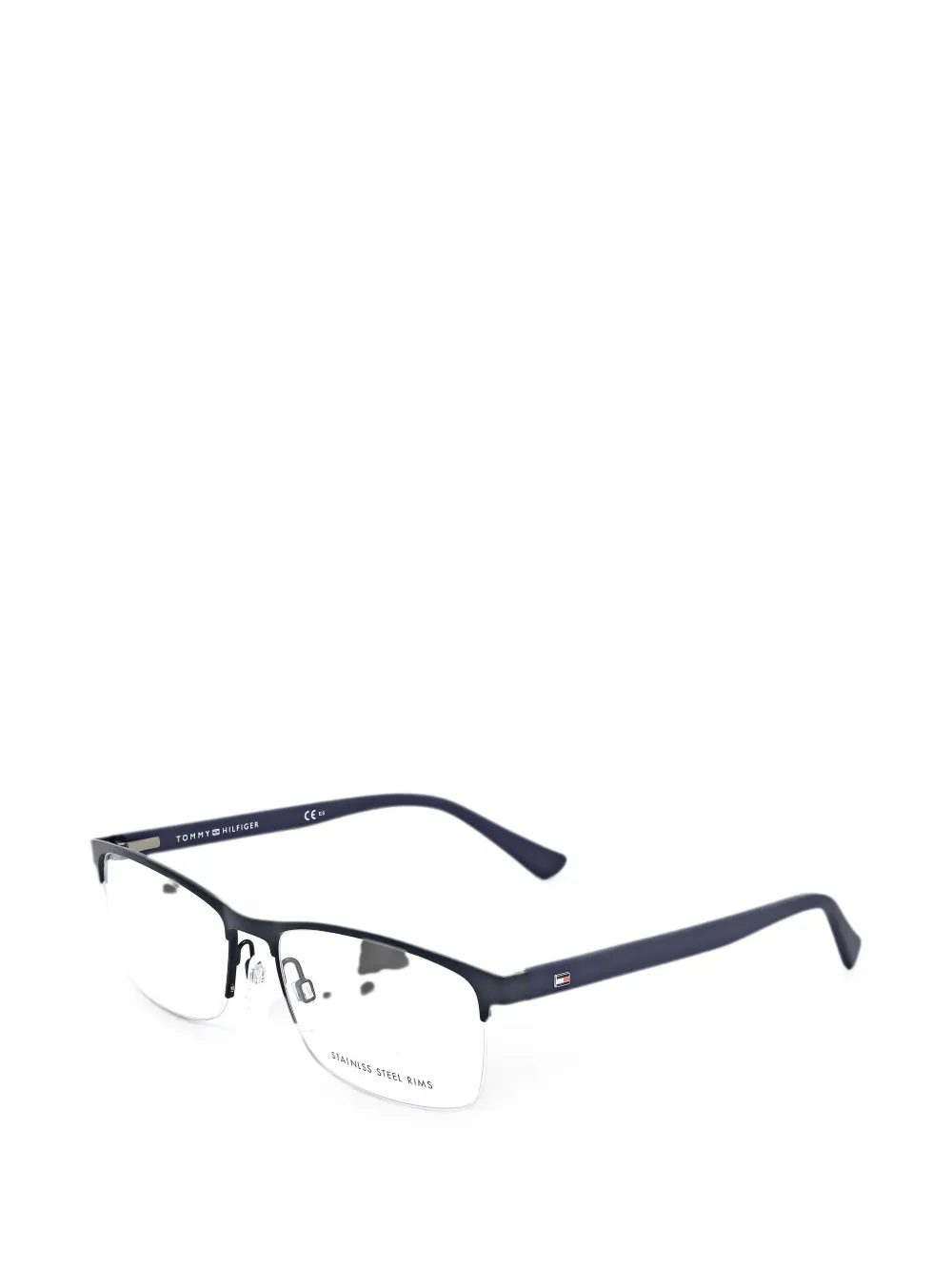 Tommy Hilfiger Brille mit eckigem Gestell - Blau