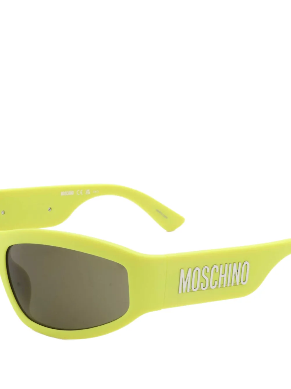 Moschino Eyewear 60 mm zonnebril met geel montuur