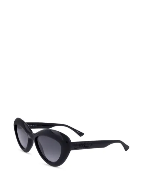Moschino lentes de sol con armazón cat eye y logo en relieve