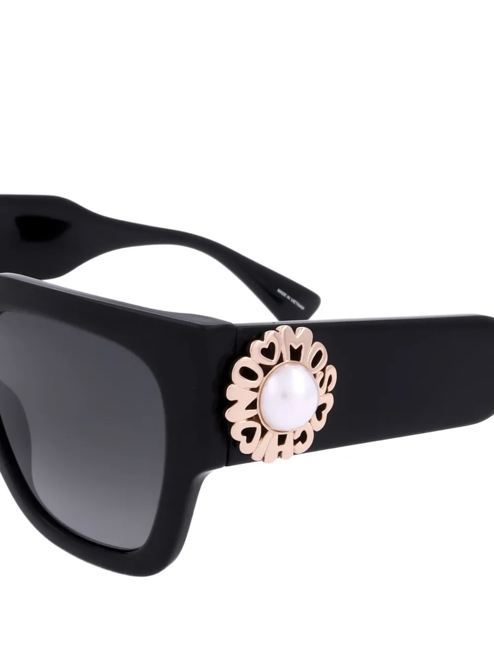 Moschino Eyewear 52 mm zonnebril met zwart montuur