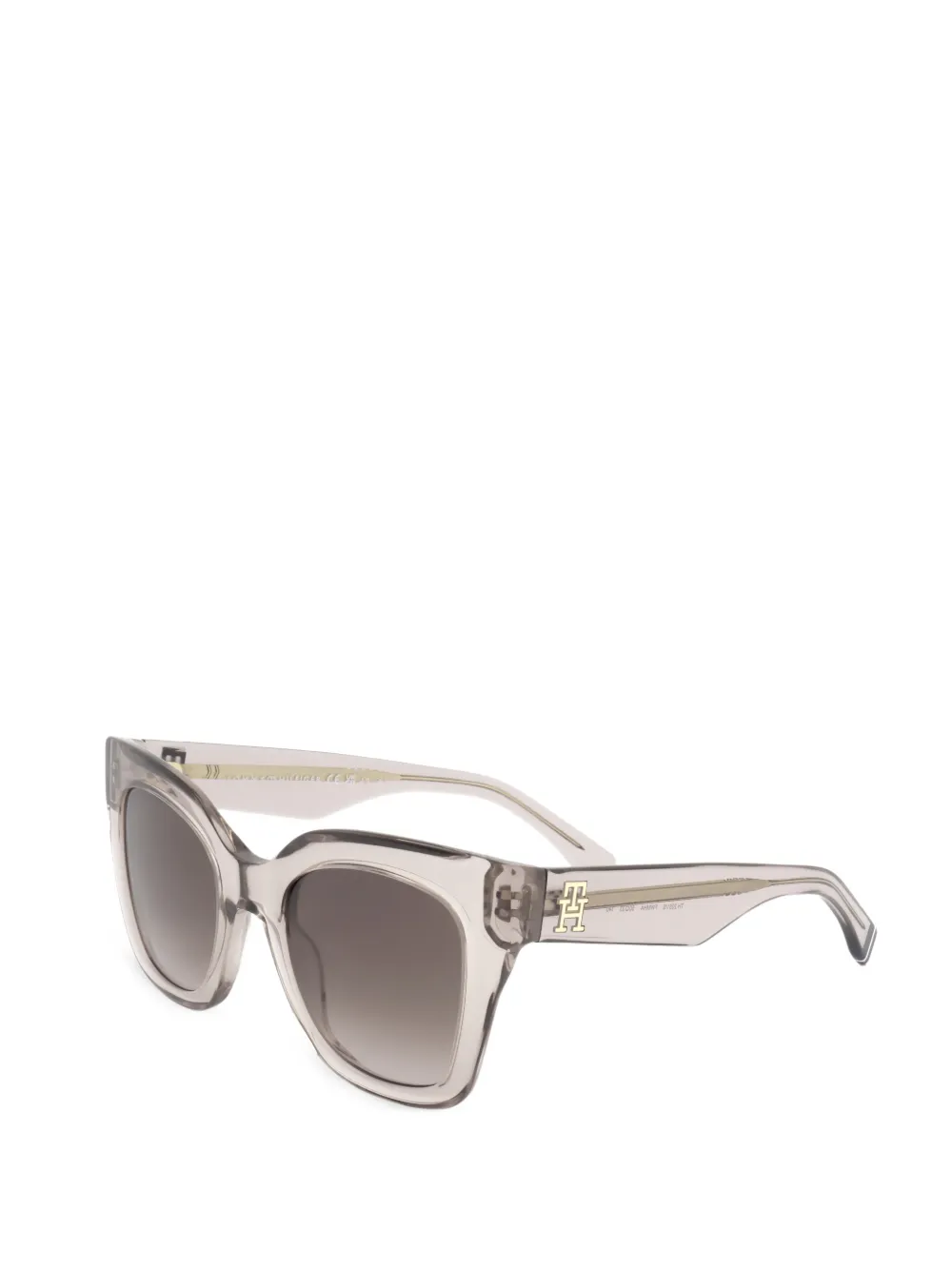 Tommy Hilfiger Occhiali squadrati con placca monogramma - Toni neutri
