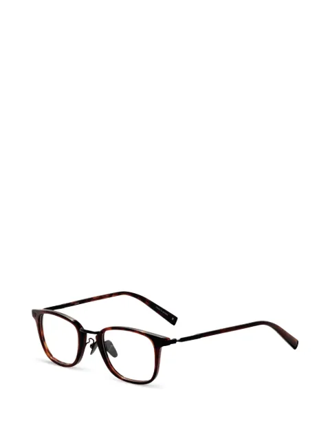 John Varvatos tortoiseshell-effect square-frame glasses