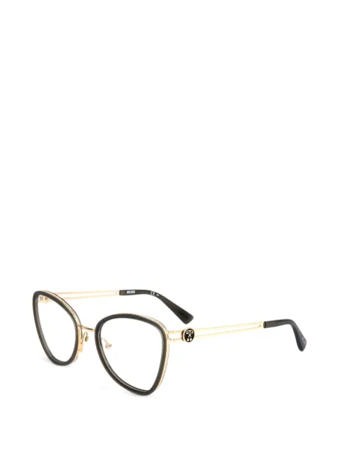 Moschino Eyewear logo-plaque cat-eye glasses
