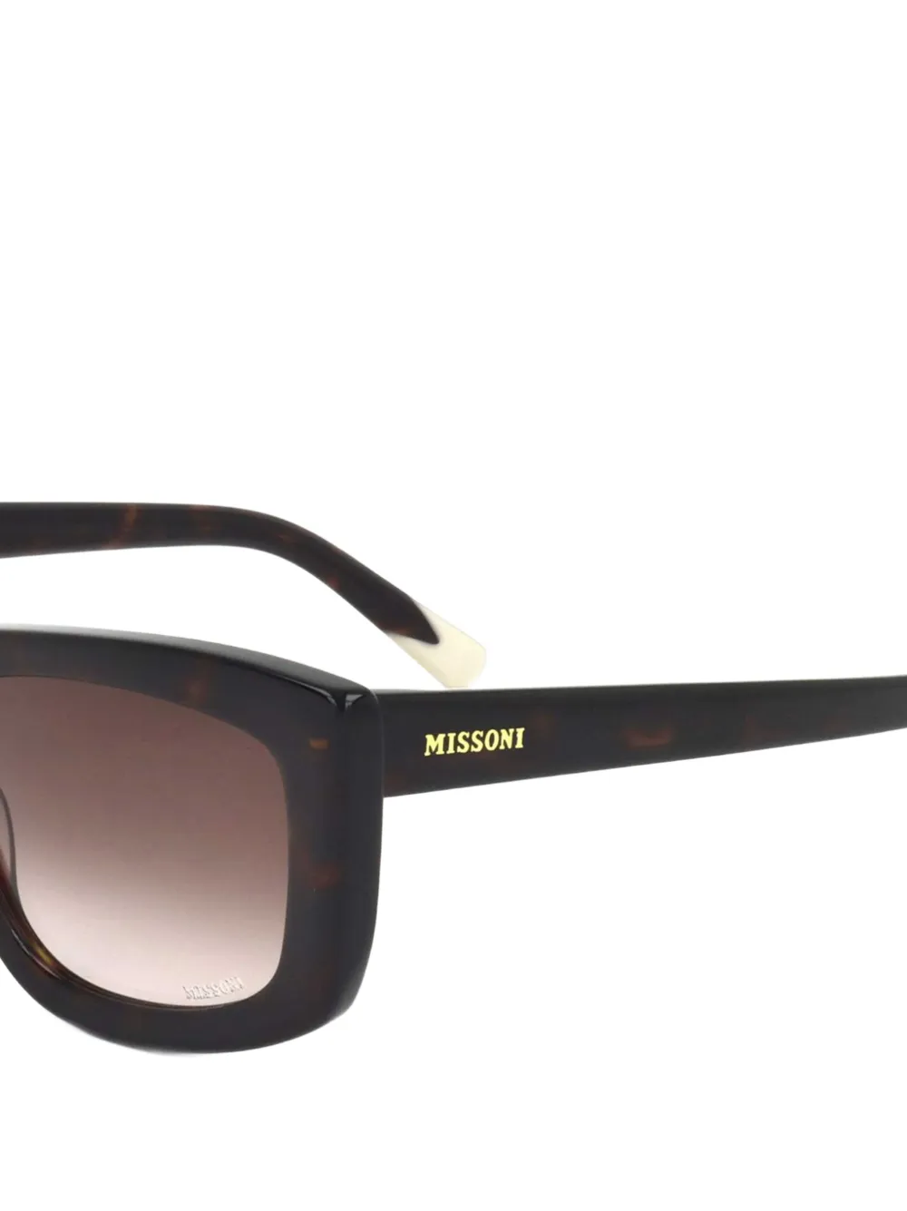 MISSONI EYEWEAR Zonnebril met rechthoekig montuur Bruin