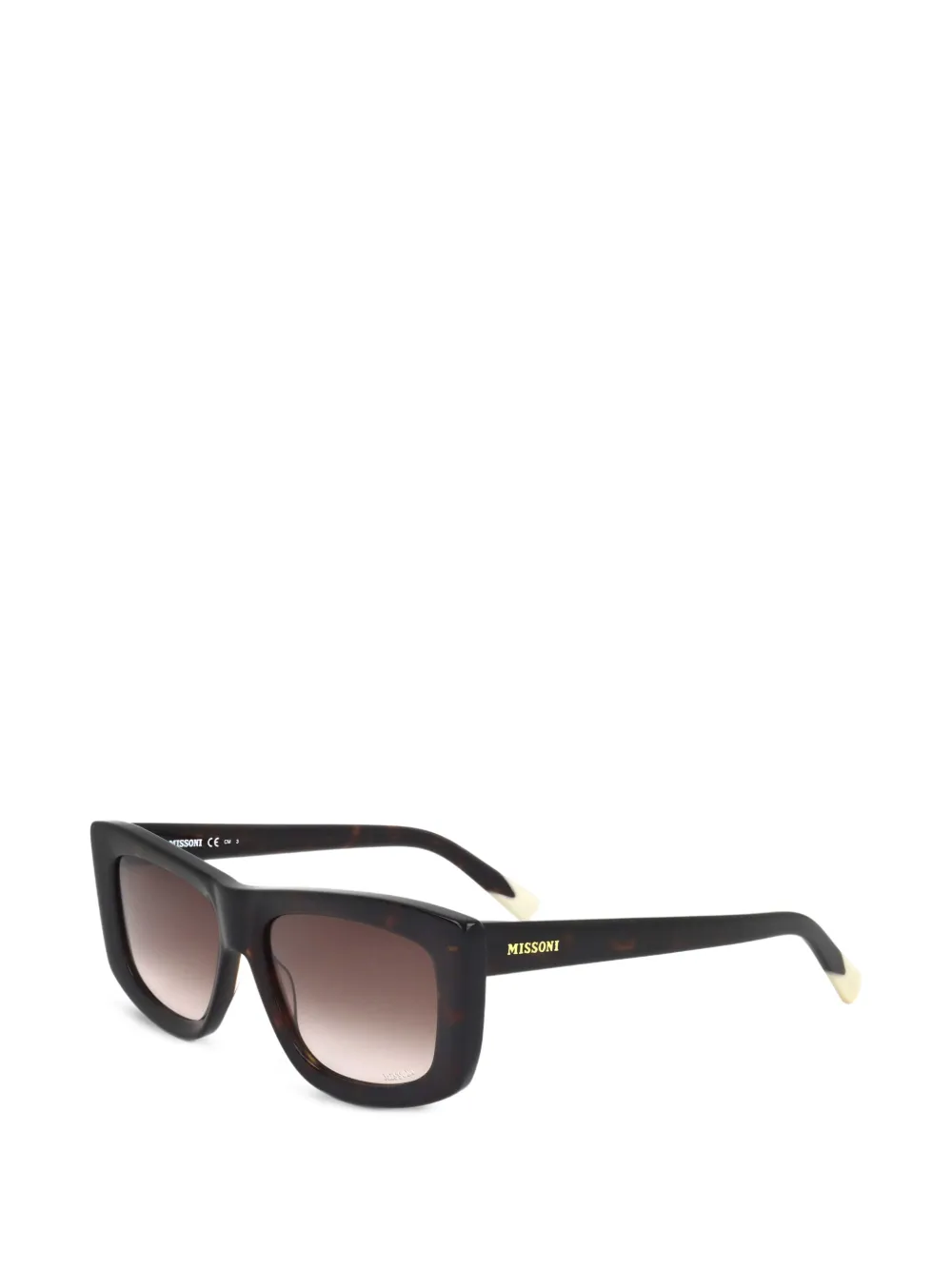 MISSONI EYEWEAR Occhiali da sole rettangolari - Marrone
