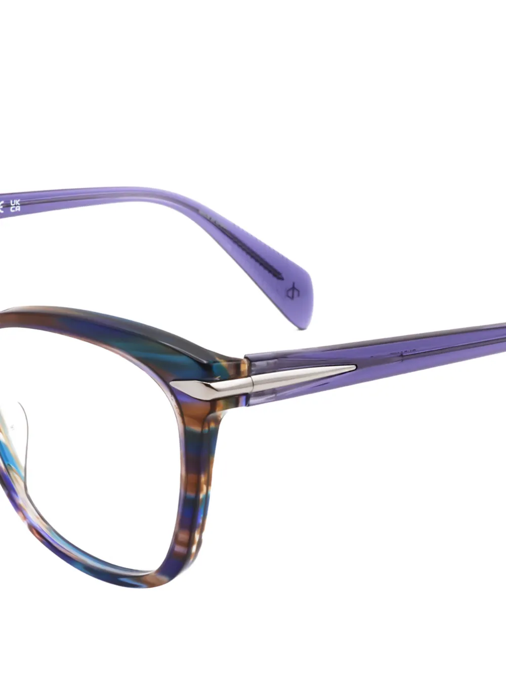 RAG & BONE EYEWEAR Bril met cat-eye montuur Bruin