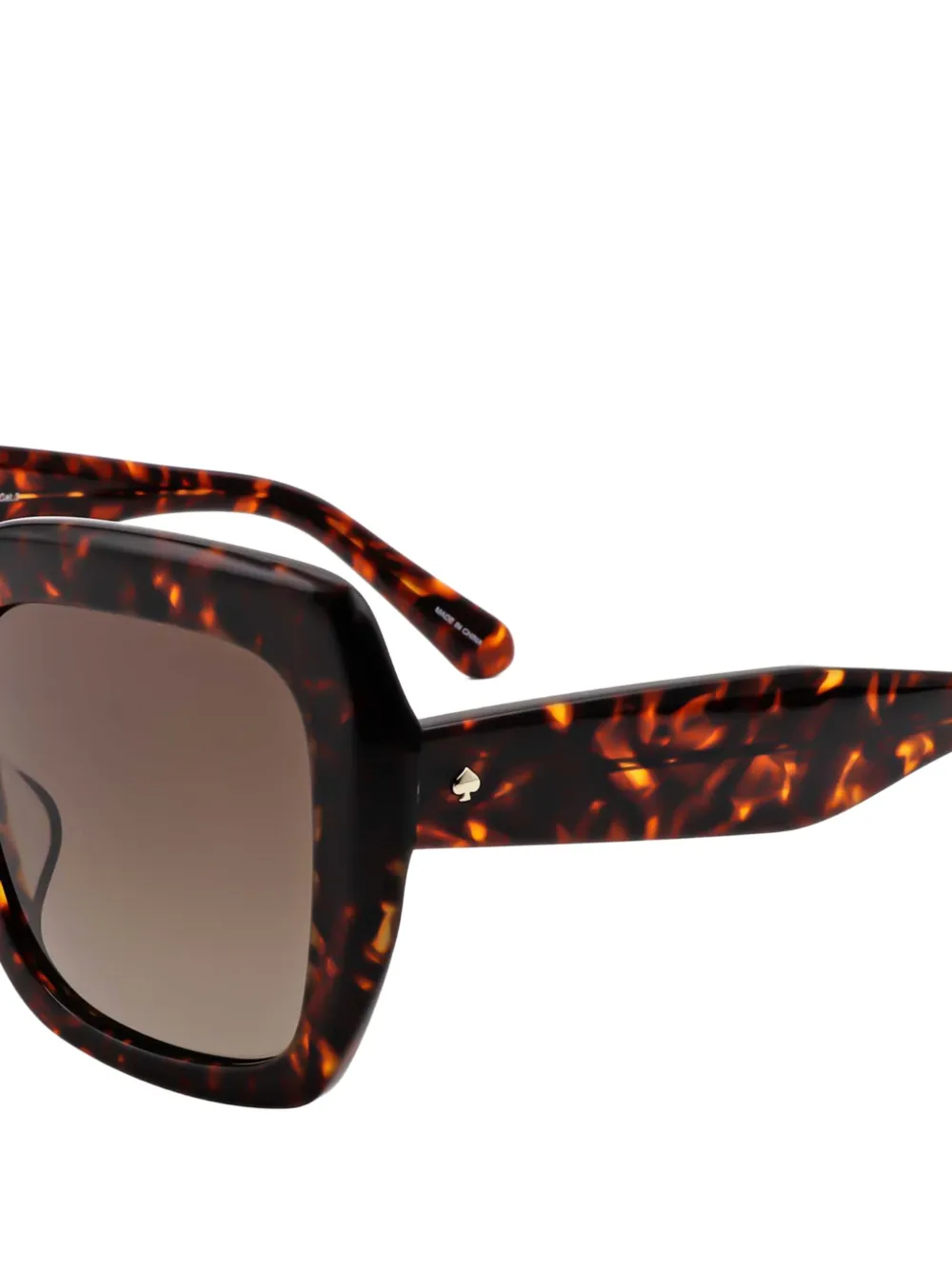 Kate Spade Zonnebril met vierkant montuur Bruin