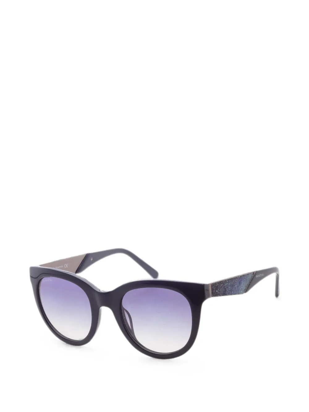 Swarovski Eyewear Occhiali da sole cat-eye con decorazione - Blu