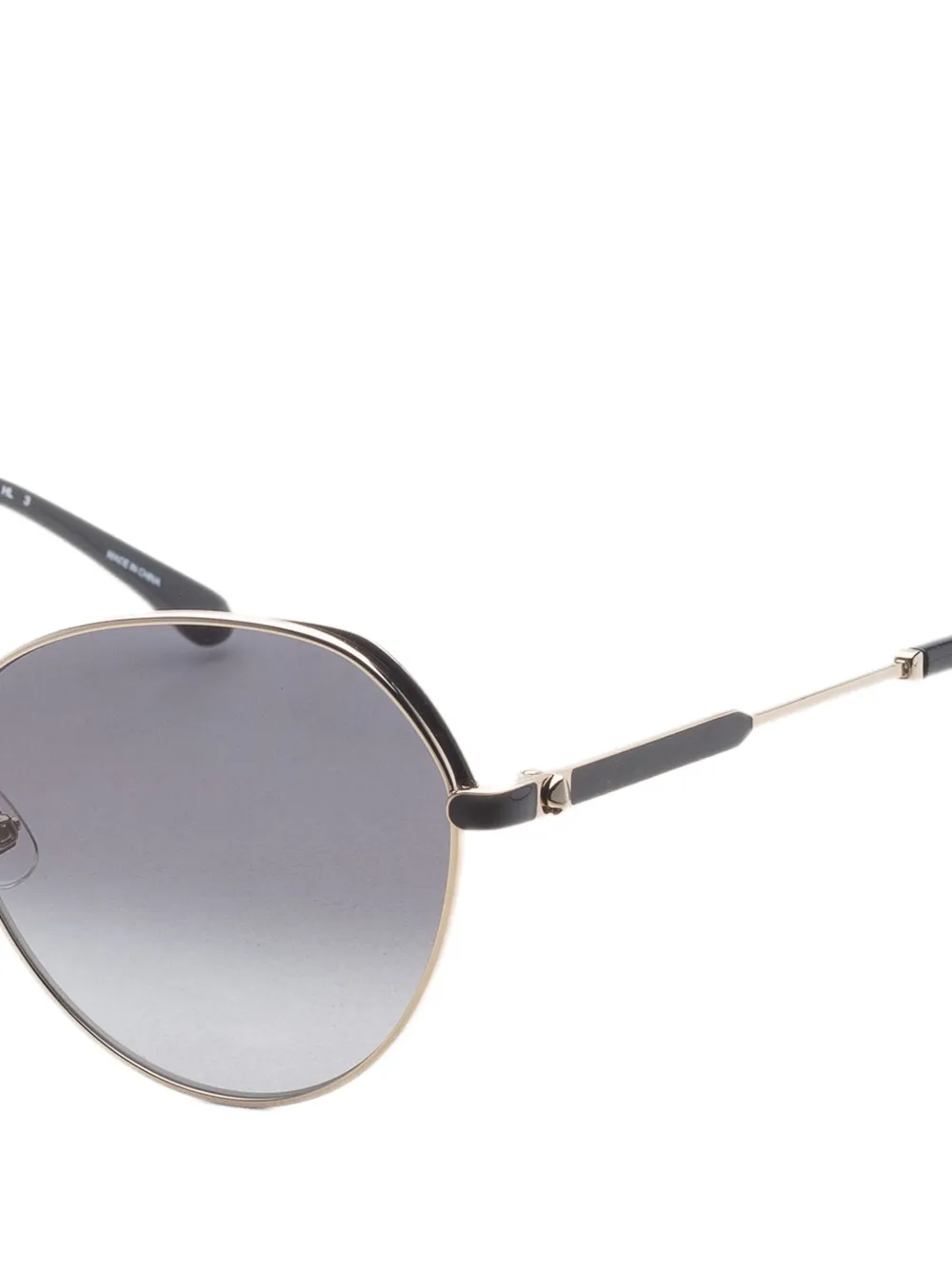 Kate Spade Octavia zonnebril met rond montuur Goud